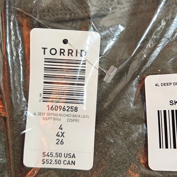 ❤️NWT VINTAGE TORRID LEGGING - FULL LENGTH - RUCHED BACK LIQUID - PLUS SIZE - Picture 4 of 12